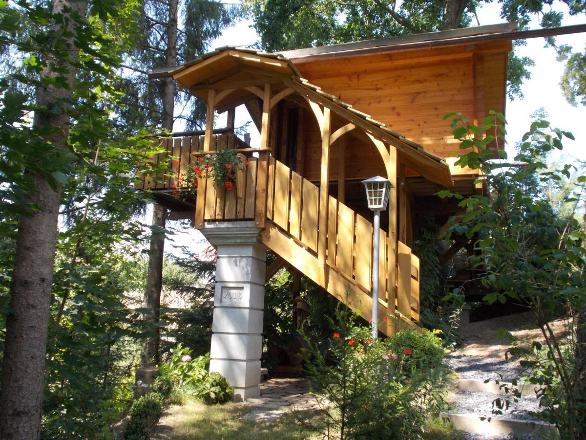 Baumhaus Wolfshoehle Fischach Extérieur photo