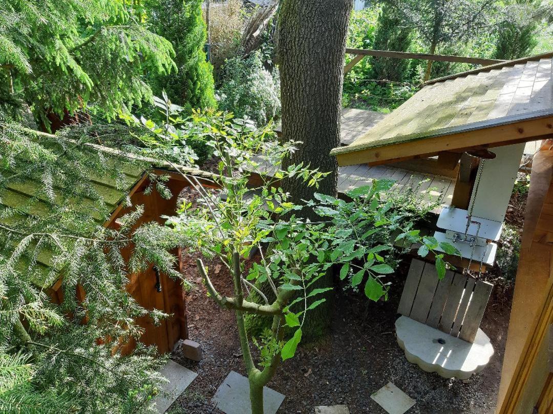 Baumhaus Wolfshoehle Fischach Extérieur photo