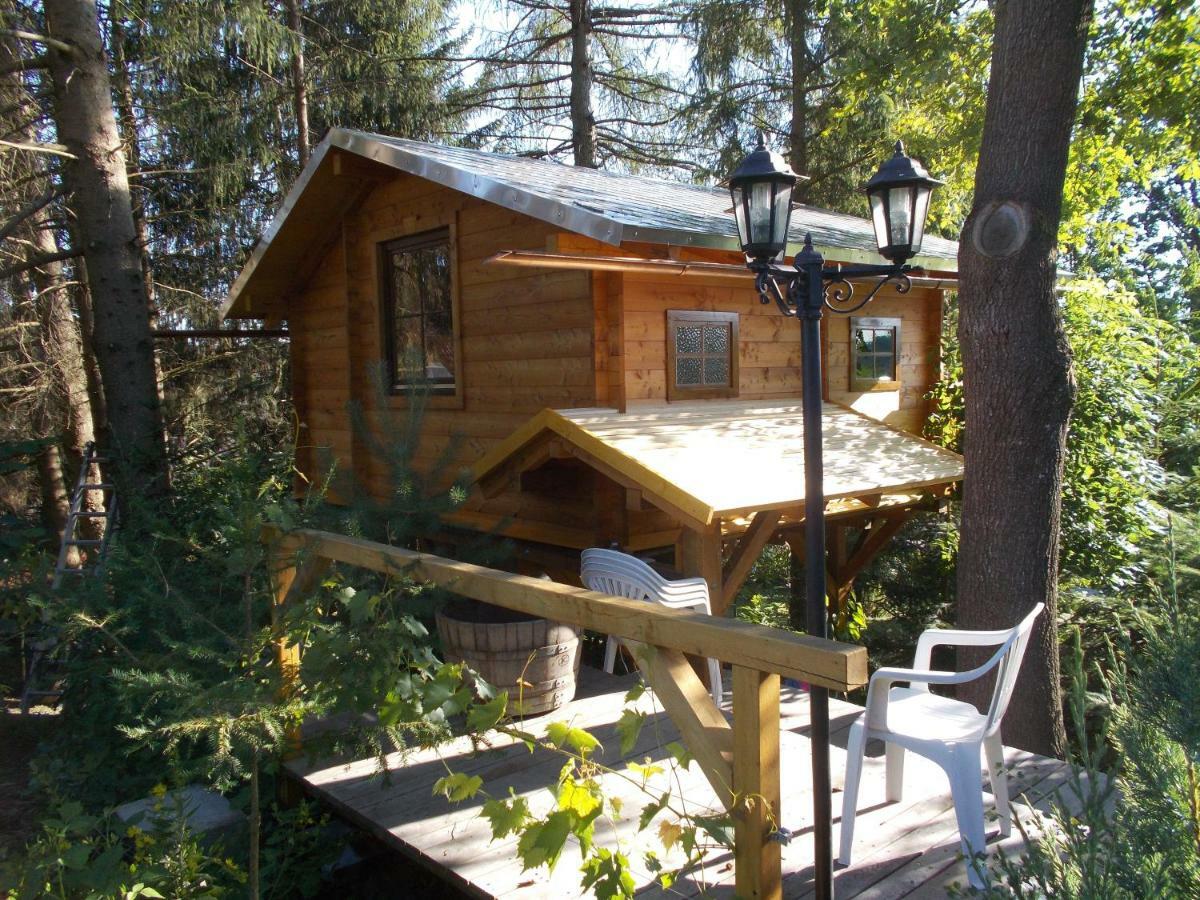 Baumhaus Wolfshoehle Fischach Extérieur photo
